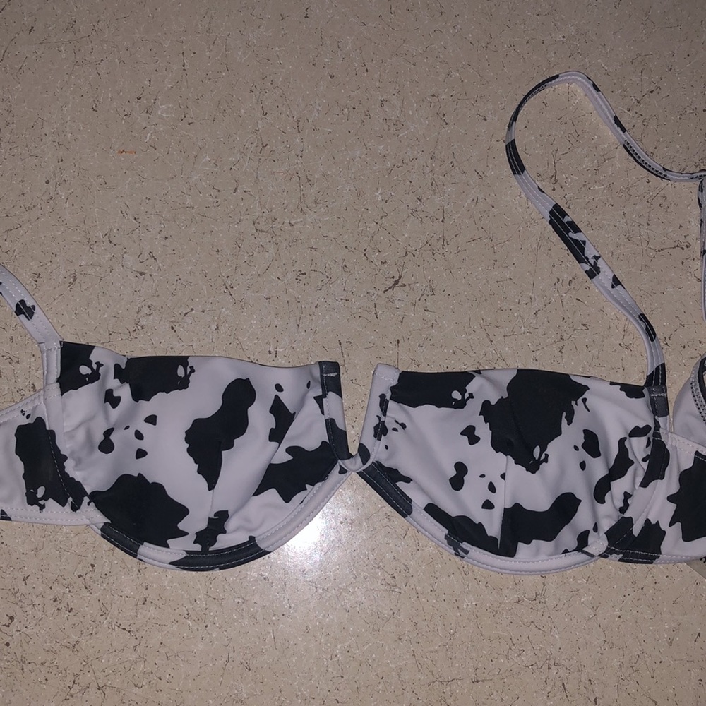 SHEIN cow print bikini